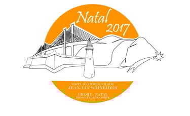 desenhos de pontos turísticos para evento em Natal-RN