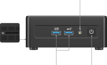 Geekom IT15 connectivités façade