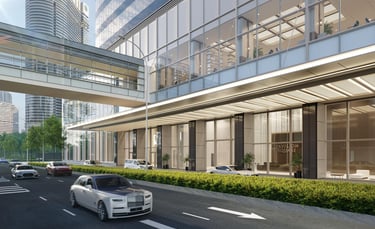 Pavilion Square Retail and linked bridge to mall