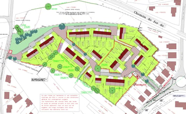 projet d'urbanisation - plan masse
