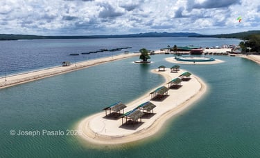 Masbate lagoon aerial view