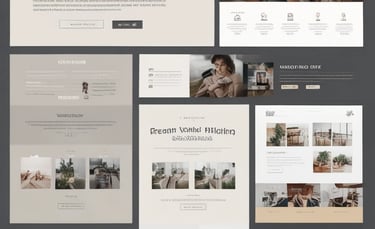 Preview of a creative portfolio Shopify template featuring clean typography and modern layout