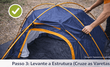 Passo 3: Levante a Estrutura (Cruze as Varetas)