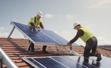 A happy real estate agent handing keys to a smiling new homeowner in front of a charming house.