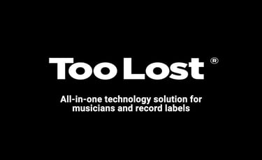Too Lost music distribution logo for independent musicians and record labels.