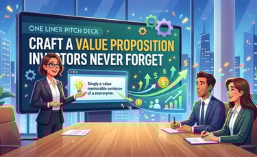 One Liner Pitch Deck: Craft a Value Proposition Investors Never Forget