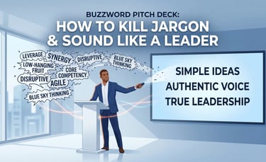 Buzzword Pitch Deck: How to Kill Jargon & Sound Like a Leader
