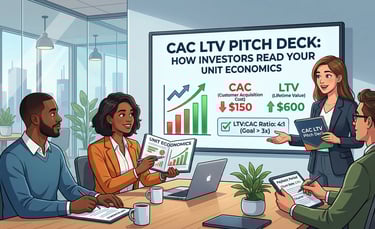 CAC LTV Pitch Deck: How Investors Read Your Unit Economics