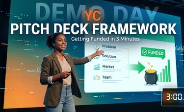 YC Demo Day Pitch Deck Framework: Getting Funded in 3 Minutes