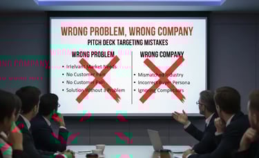 Wrong Problem, Wrong Company: Pitch Deck Targeting Mistakes