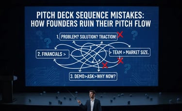 Pitch Deck Sequence Mistakes: How Founders Ruin Their Pitch Flow