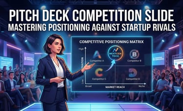 Pitch Deck Competition Slide: Positioning Against Startup Rivals