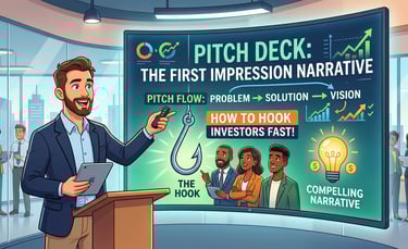 Pitch Deck First Impression Narrative: How to Hook Investors Fast