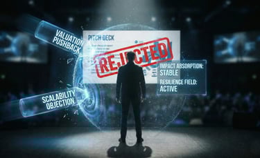 Visualizing the physics of handling investor rejection.