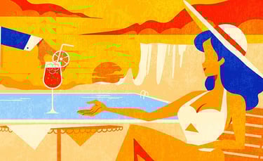 Aperol Spritz illustration animation 2d traditionnelle skateboard FEVR studio Animation Paris animat