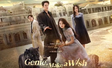 Genie Make a Wish, Gênio dos Desejos, K-drama 2025, fantasia e romance, Kim Woo-seok, DoramaLand