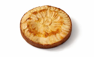 Bizcocho de manzana con crema, el sabor de lo autentico