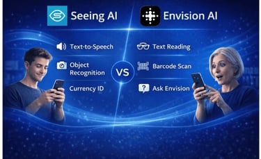 Seeing Ai VS. Envision AI Key Features