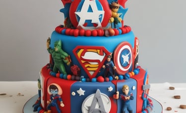 Selection of colorful handmade cupcakes arranged on a rustic wooden table