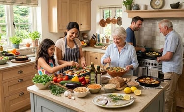 : Mediterranean lifestyle is a great way to promote long-term heart health for the family.