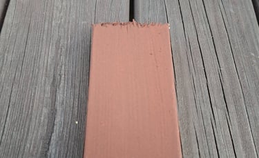 outdoor wood painted with natural heritage barn paint