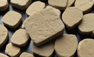 Colorful CBD gummies displayed in a sleek black dish with gold accents