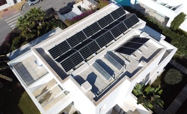 placas solares vivienda Este-Oeste