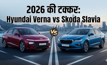 2026 की टक्कर: Hyundai Verna vs Skoda Slavia