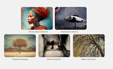 A portfolio of five popular fine art photograph collections by Martin Osner