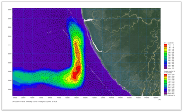 BM consulting environmental analysis of oil spill  in South Africa, Bonga oil spill simulation