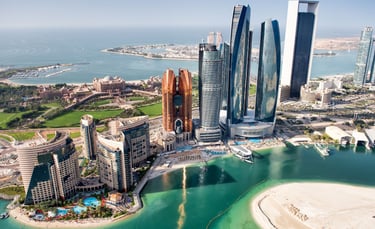 foto panoramica de abu dhabi