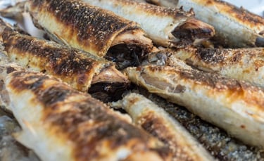 sardinha grelhada no fish shouk em salalah