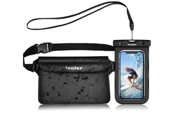 ivoler [2 Pack Waterproof Phone Case & Pouch Set
