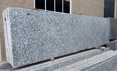 P white granite stack at gold stone granites in mohali