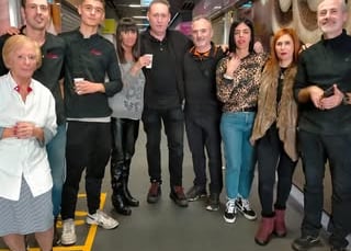 Empleados de la carnicería Tomas y Luci.