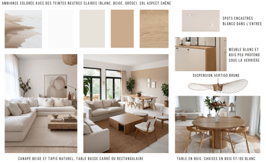 moodboard séjour salon