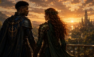 Guardiã de Virgem Princesa Fhruza e o Principe Garahan de Tal-aboi