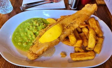 Fish & Chips at "The Duke" in Southampton, England
