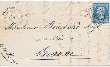 Losange Petits Chiffres des Gros Chiffres 1570 et type 22.