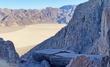 Racetrack Playa Seen from Ubehebe Peak, Death Valley National Park, California