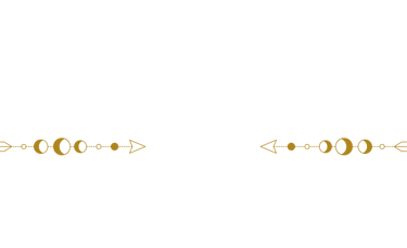 Black and white outline of hierophant tarot card with half moon and arrows
