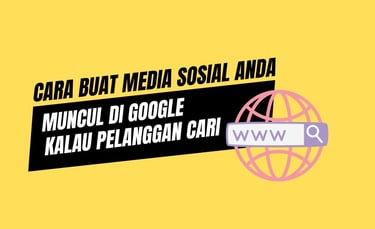 cara betul buat media sosial muncul di Google
