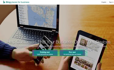 pemasaran di bing places
