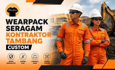 Custom orange contractor wearpack for mining workers