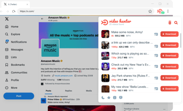 Download videos from Twitter