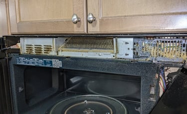 A grease filter of OTR microwave 