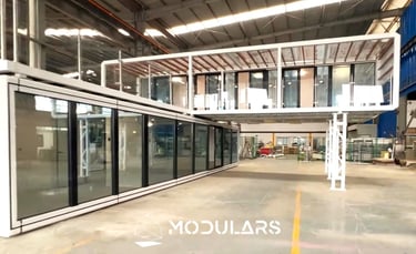 Vivienda modular casa modular prefabricada dos pisos personalizable Modulo prefab Modulars España V2