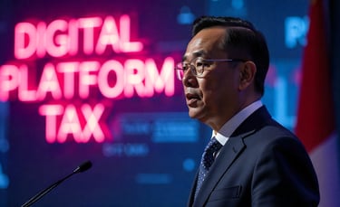 a man in a suit and tie is giving a speech