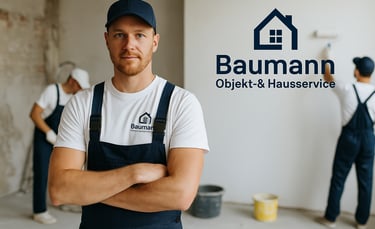 a man in overalls and a hat on a construction site