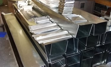New HVAC ductwork staged for installation by Kamloops HVAC contractor